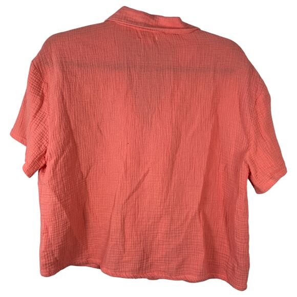 Jason Wu Pink Gauze Gauzy Short Sleeve Shorts Lounge Set Size Large - Picture 6 of 9